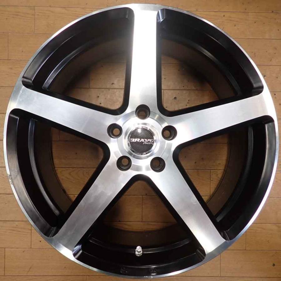 4本SET 会社宛 送料無料 20×8.5J BRAVO RACING アルミ コンケイブ 5穴 