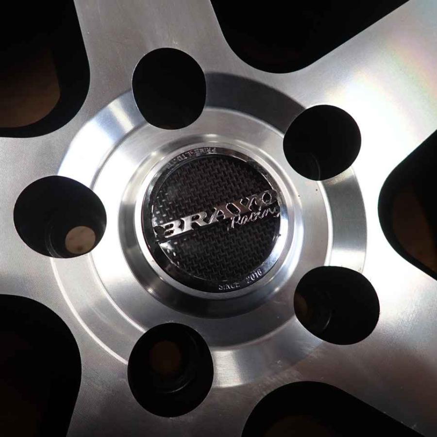 4本SET 会社宛 送料無料 20×8.5J BRAVO RACING アルミ コンケイブ 5穴 