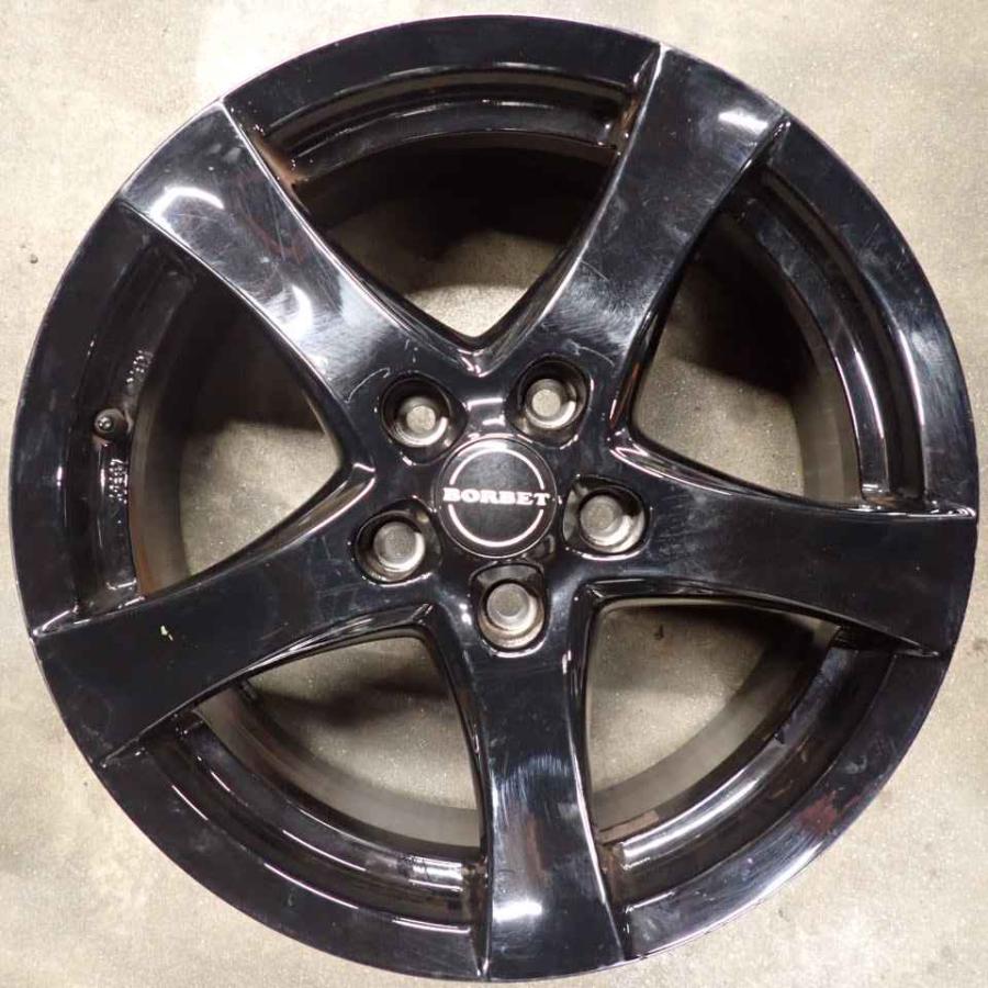 ＶＷシャラン　17×7Jアルミホイール BORBET 4本SET 会社宛 送料無料 17×7J BORBET タイプF アルミ 5穴 PCD 114.3mm