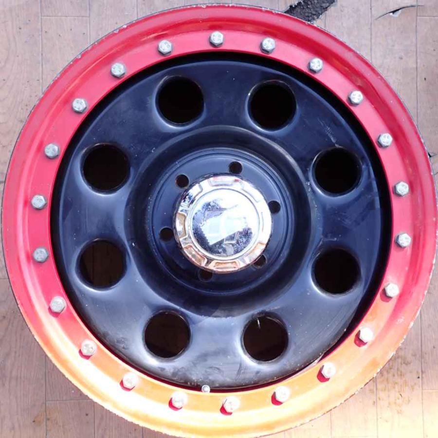 希少、６穴  四駆 キャンピングカー 8jjホイール 4本SET 会社宛 送料無料 17×8J クロカン SUV 鉄 スチール ホイール 6穴