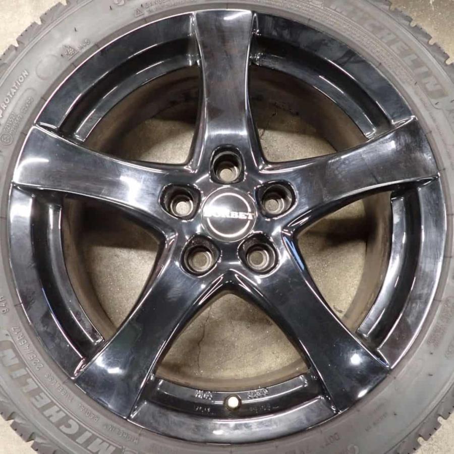 冬4本SET 会社宛 送料無料 225/45R17×7J 94H ミシュラン X-ICE SNOW