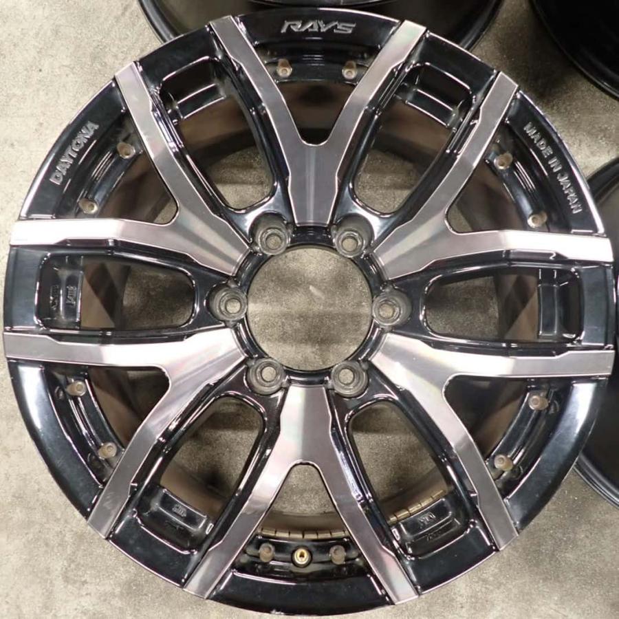 4本SET 会社宛 送料無料 17×8J RAYS DAYTONA FDX F6アルミ 6穴 PCD
