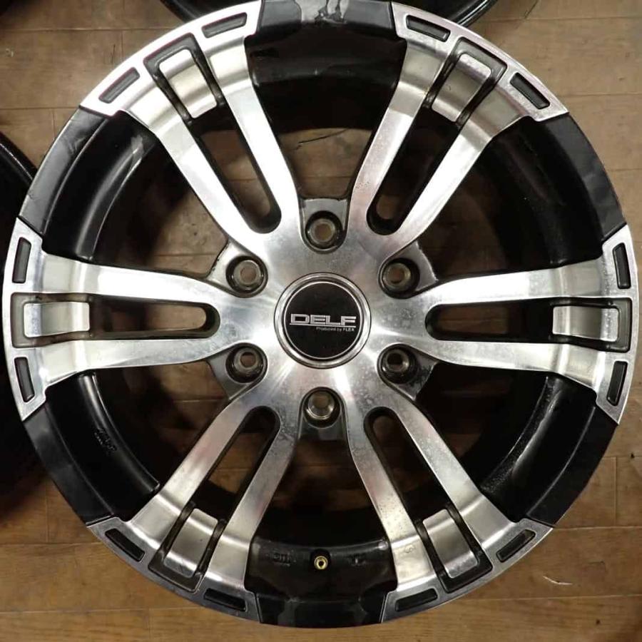 4本SET 会社宛 送料無料 17×6.5J FLEX DELF-02 アルミ 6穴 PCD 139.7mm