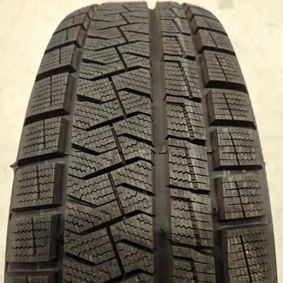 冬新品 2021年製 4本SET 会社宛 送料無料 185/60R15×5.5J 88Q ピレリ アイスアシンメトリコPLUS アルミ アクア ...