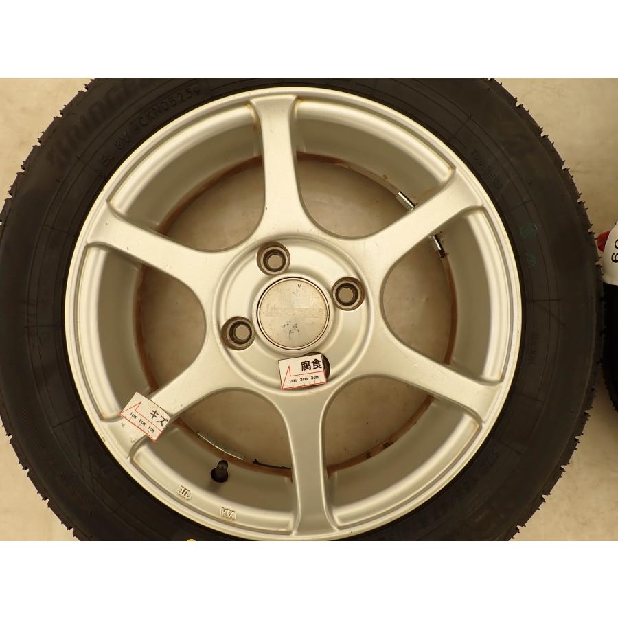 夏4本価格 新品 2025年製 会社宛 送料無料 155/65R14×4.5J 75H ブリヂストン ECOPIA NEWNO アルミ N ...