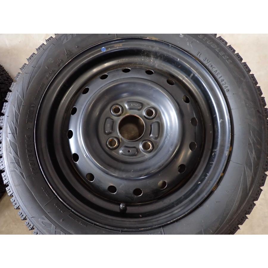 冬 新品 2024年製 4本SET 会社宛 送料無料 155/65R14×4.5J 75Q