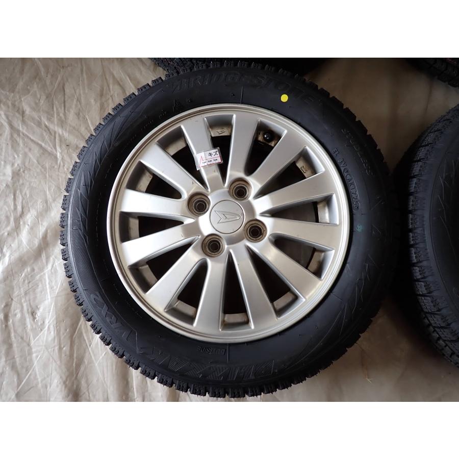 ダイハツ14インチ14X4.5J 155/65R14 75Q スタッドレスタイヤ 冬 新品 2025年製 4本 会社宛 送料無料 155/65R14×4.5J 75Q