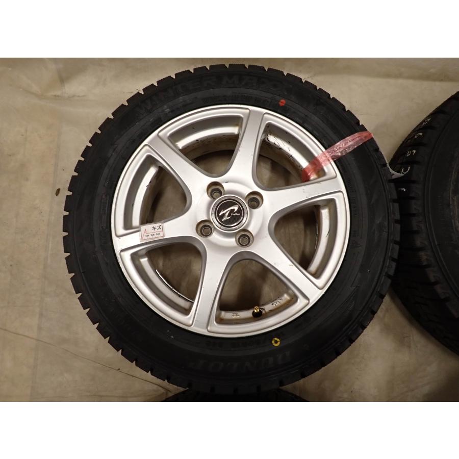 冬4本新品 2024年製 会社宛 送料無料 185/60R15×5.5J 84S ダンロップ