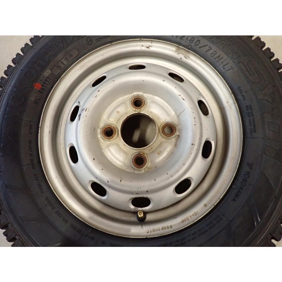 冬 新品 2024年製 4本 会社宛送料無料 145/80R12×4J 80/78 LT ヨコハマ