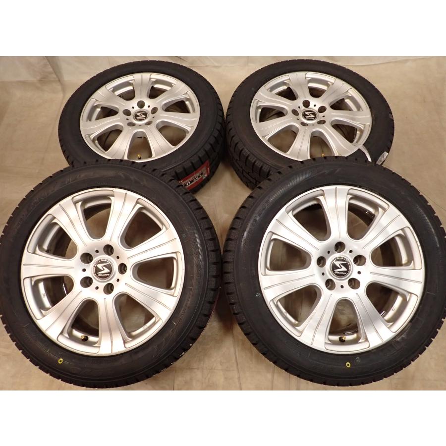 冬 新品 2025年製 4本SET 会社宛 送料無料 215/55R17×7J 94T トーヨー オブザーブ ガリット GIZ アルミ カムリ エスティマ オデ NO,D7121の画像