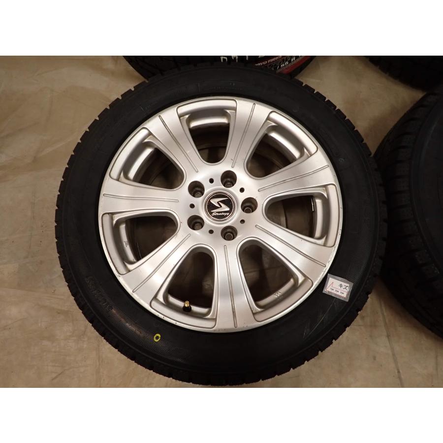 冬 新品 2025年製 4本SET 会社宛 送料無料 215/55R17×7J 94T トーヨー オブザーブ ガリット GIZ アルミ カムリ エスティマ オデ NO,D7121の画像