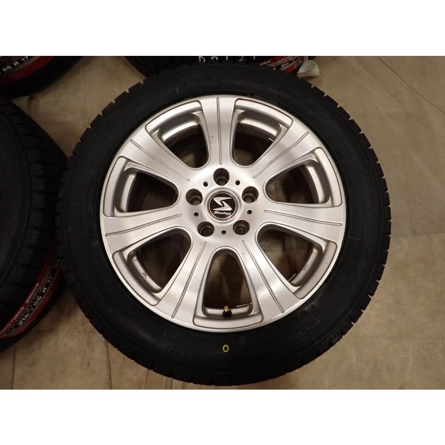 冬 新品 2025年製 4本SET 会社宛 送料無料 215/55R17×7J 94T トーヨー オブザーブ ガリット GIZ アルミ カムリ エスティマ オデ NO,D7121の画像