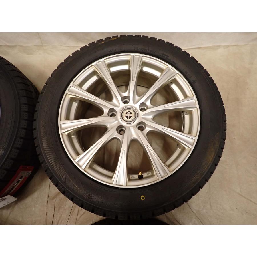 冬 新品 2025年製 4本SET 会社宛 送料無料 215/55R17×7J 94T トーヨー オブザーブ ガリット GIZ アルミ カムリ エスティマ オデ NO,D7122の画像