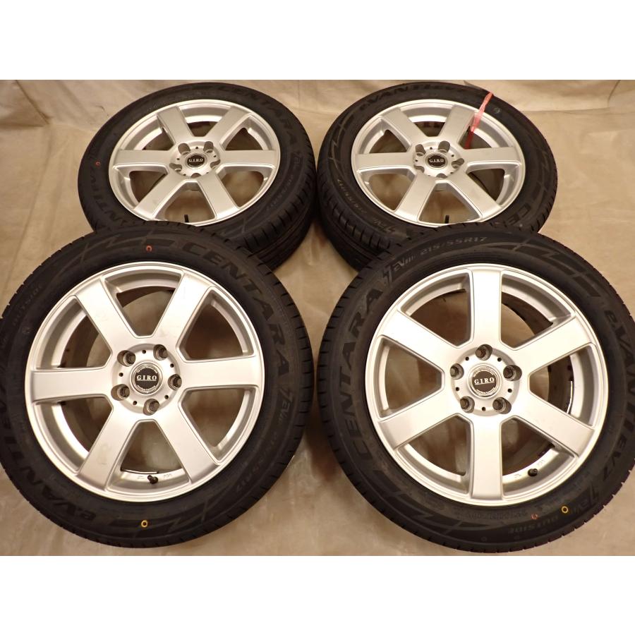 夏4本 新品 2026年製 会社宛 送料無料 215/55R17×7J 98V centara e