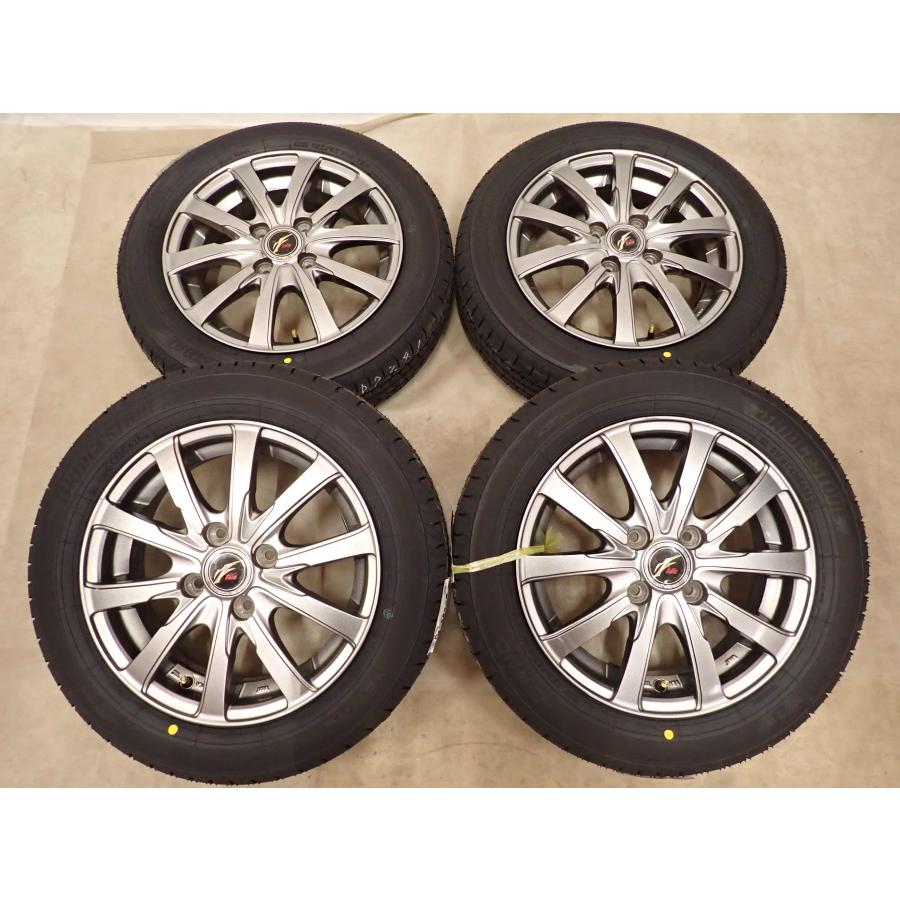 夏4本SET新品 2026年製 会社宛送料無料 155/65R14×4.5J 75H ブリヂストン ECOPIA NEWNO アルミ デイズ ルークス デリカミニ NONE NO,D7241_3