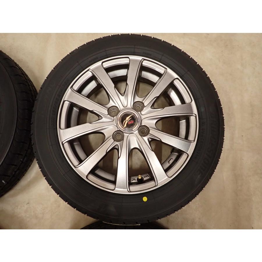 夏4本SET新品 2026年製 会社宛送料無料 155/65R14×4.5J 75H ブリヂストン ECOPIA NEWNO アルミ デイズ ルークス デリカミニ NONE NO,D7241_5