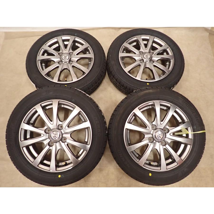 夏4本SET 新品 2026年製 会社宛送料無料 155/65R14×4.5J 75H ブリヂストン BS ECOPIA NEWNO アルミ N-BOX スペーシア デリカミニ NO,D7245_3