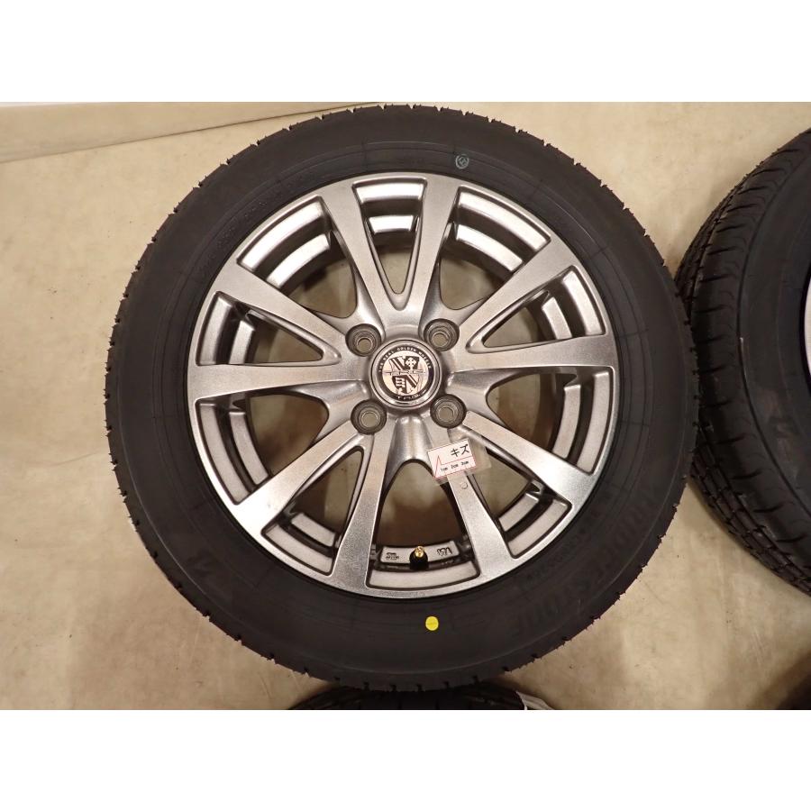 夏4本SET 新品 2026年製 会社宛送料無料 155/65R14×4.5J 75H ブリヂストン BS ECOPIA NEWNO アルミ N-BOX スペーシア デリカミニ NO,D7245_4