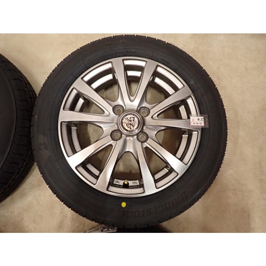 夏4本SET 新品 2026年製 会社宛送料無料 155/65R14×4.5J 75H ブリヂストン BS ECOPIA NEWNO アルミ N-BOX スペーシア デリカミニ NO,D7245_5