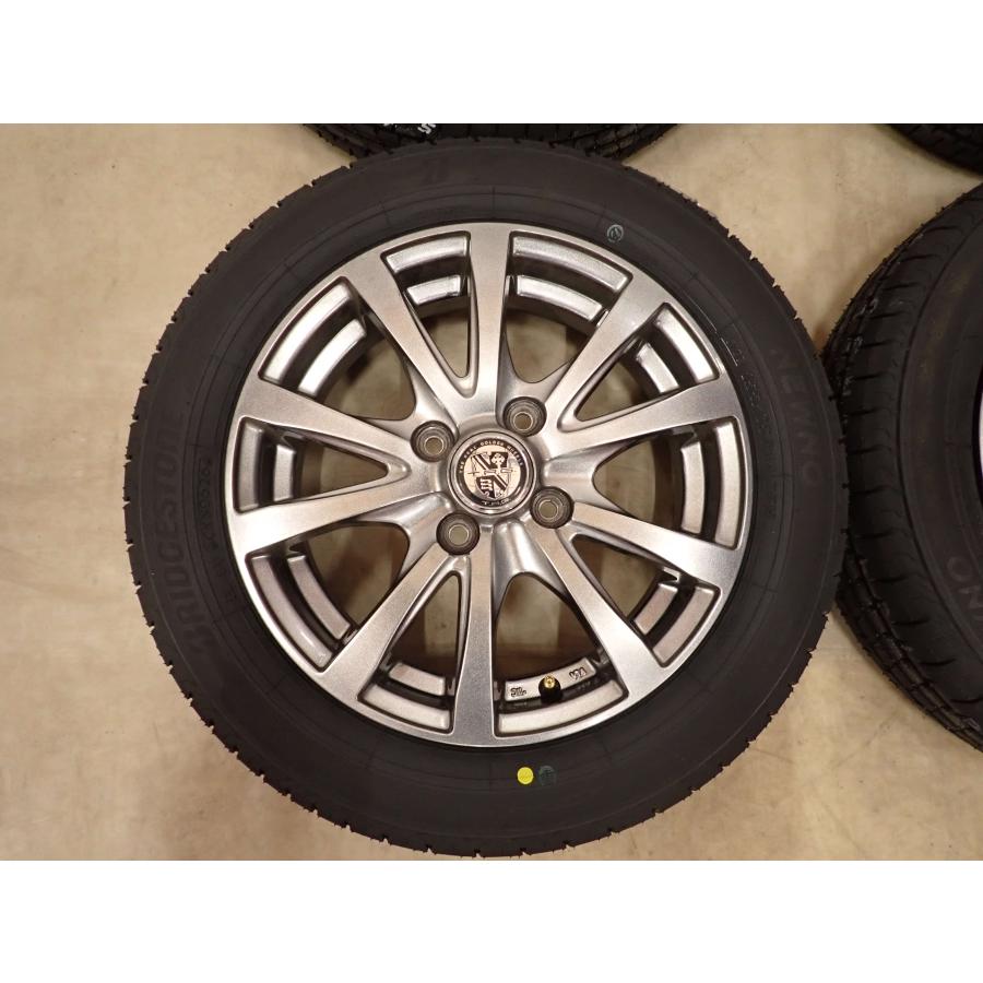 夏4本SET 新品 2026年製 会社宛送料無料 155/65R14×4.5J 75H ブリヂストン BS ECOPIA NEWNO アルミ N-BOX スペーシア デリカミニ NO,D7245_6