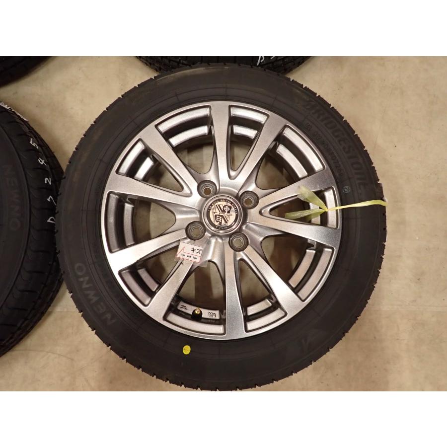 夏4本SET 新品 2026年製 会社宛送料無料 155/65R14×4.5J 75H ブリヂストン BS ECOPIA NEWNO アルミ N-BOX スペーシア デリカミニ NO,D7245_7