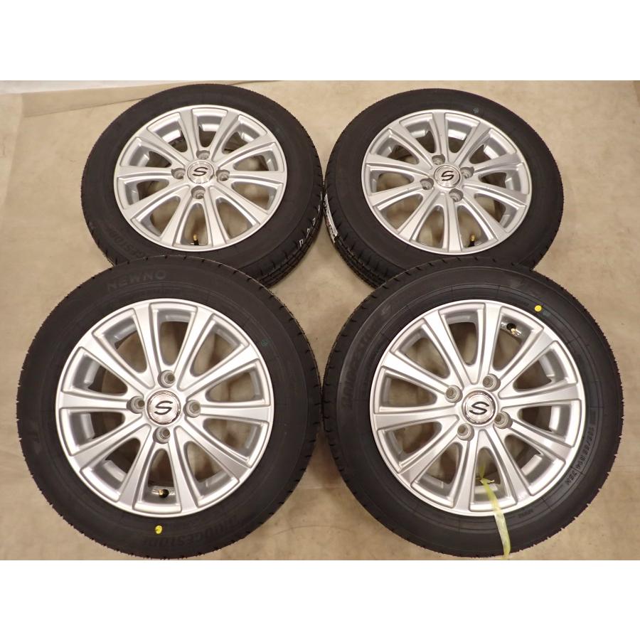 夏4本SET 新品 2026年製 会社宛送料無料 155/65R14×4.5J 75H ブリヂストン BS ECOPIA NEWNO アルミ N-BOX スペーシア デリカミニ NO,D7246_3