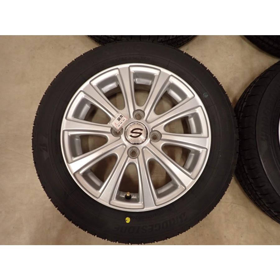 夏4本SET 新品 2026年製 会社宛送料無料 155/65R14×4.5J 75H ブリヂストン BS ECOPIA NEWNO アルミ N-BOX スペーシア デリカミニ NO,D7246_6