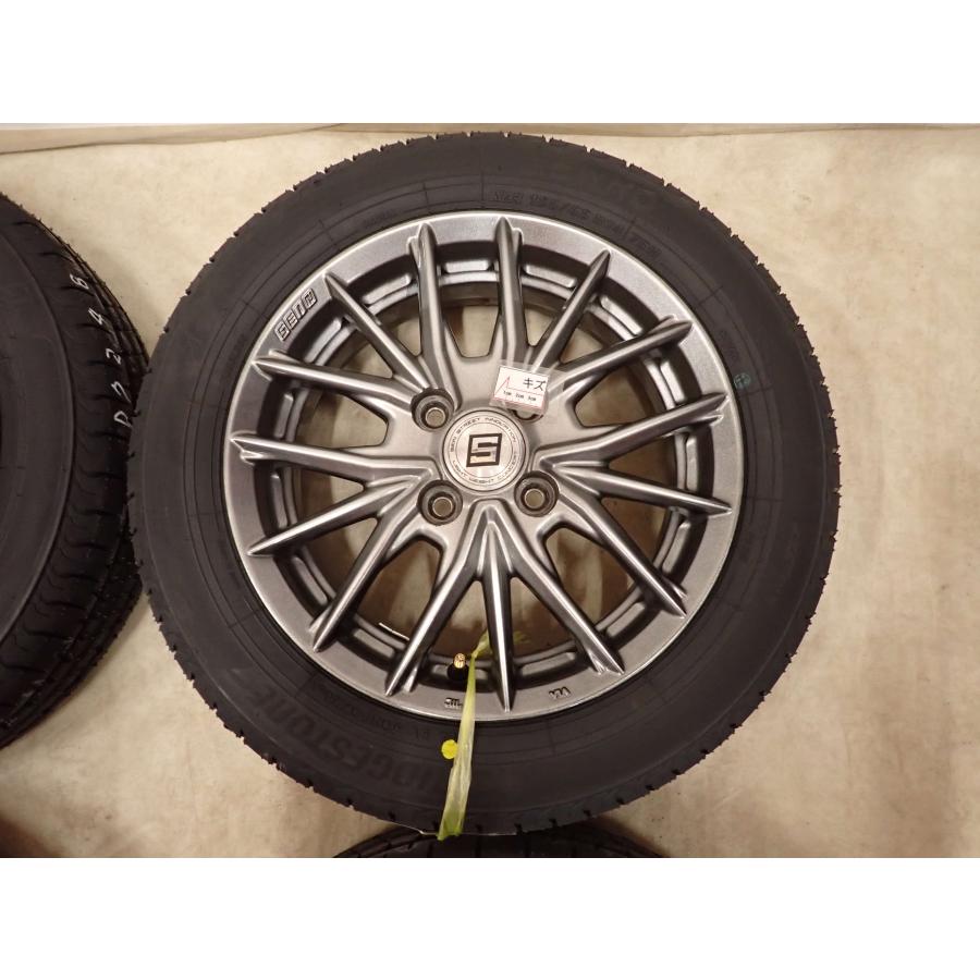 夏4本SET 新品 2026年製 会社宛送料無料 155/65R14×4.5J 75H ブリヂストン BS ECOPIA NEWNO アルミ N-BOX スペーシア デリカミニ NO,D7248_5
