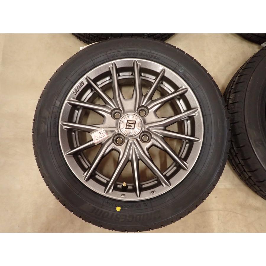 夏4本SET 新品 2026年製 会社宛送料無料 155/65R14×4.5J 75H ブリヂストン BS ECOPIA NEWNO アルミ N-BOX スペーシア デリカミニ NO,D7248_6