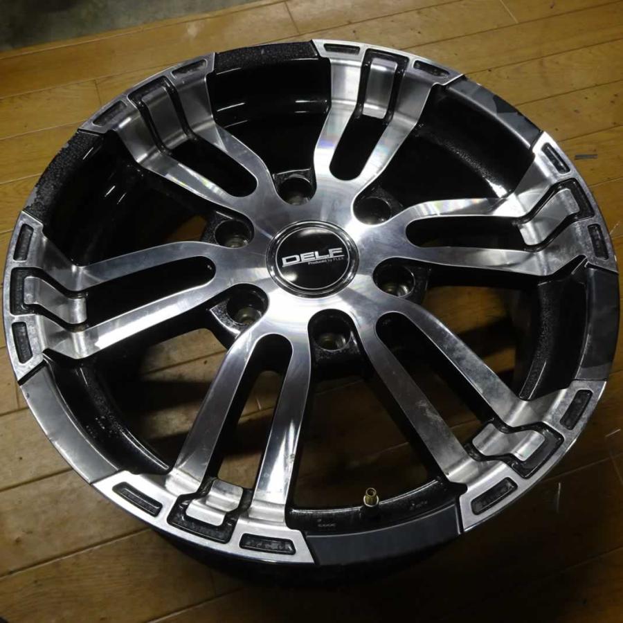 4本SET 会社宛 送料無料 17×6.5J フレックス DELF-02 アルミ 6穴 PCD 