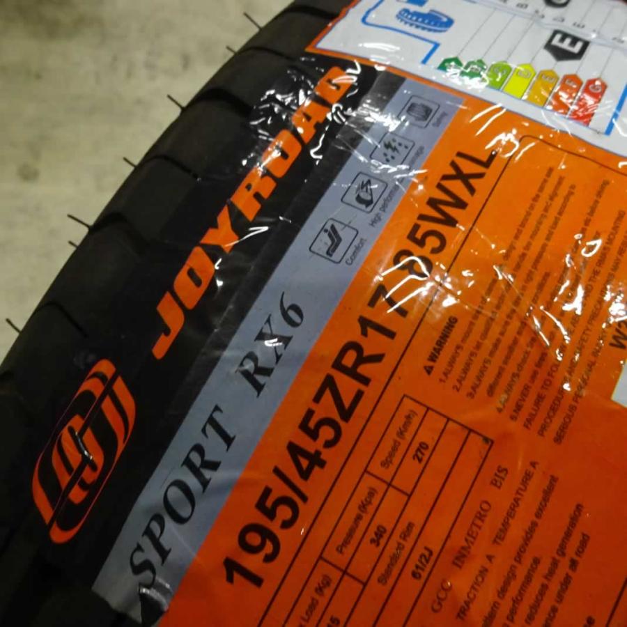 現品限り 夏新品2021年製 1本 会社宛 送料無料 195/45R17 85W JOYROAD SPORT RX6 アクア スイフト ...