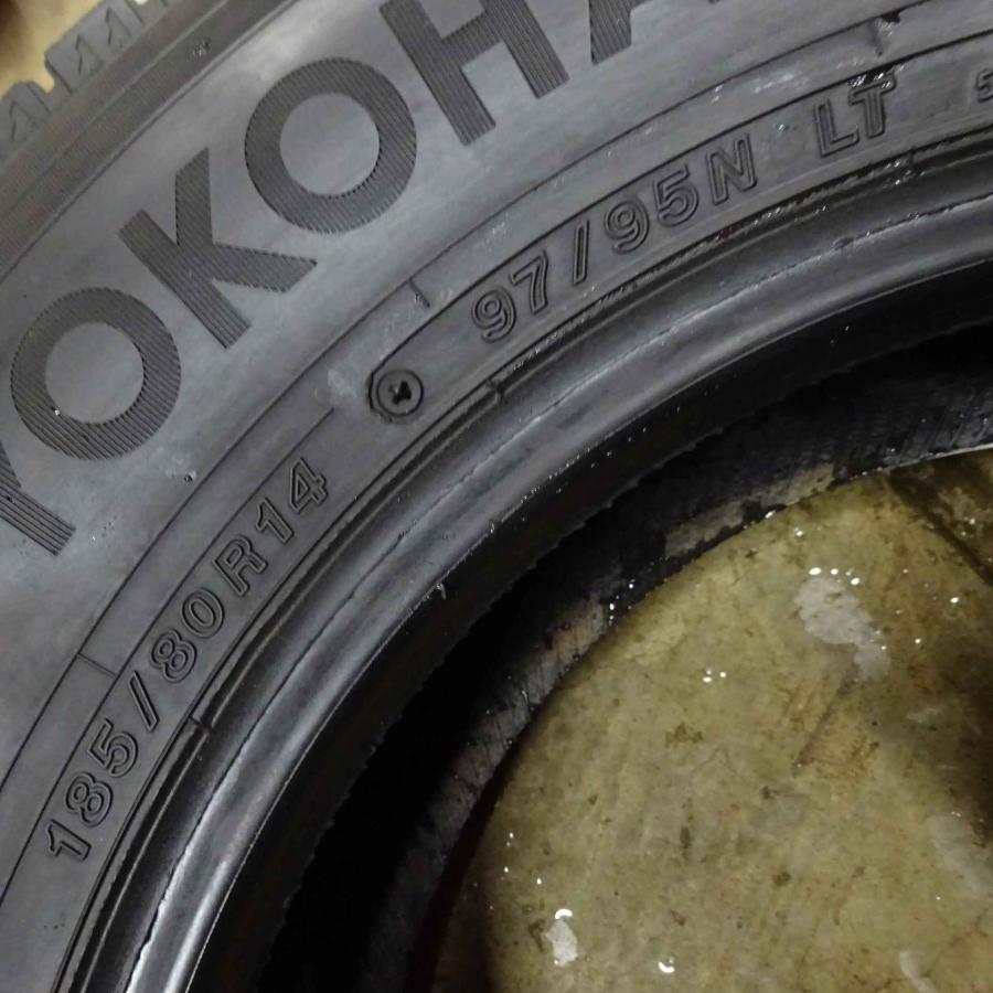 冬4本SET 会社宛 送料無料 185/80R14 97/95 LT ヨコハマ アイスガード 
