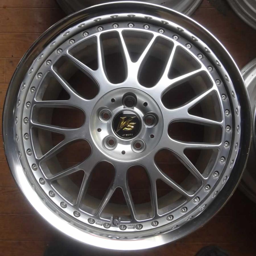 4本SET 会社宛 送料無料 18×8J WORK VS-XX アルミ 5穴 PCD 100 +51 