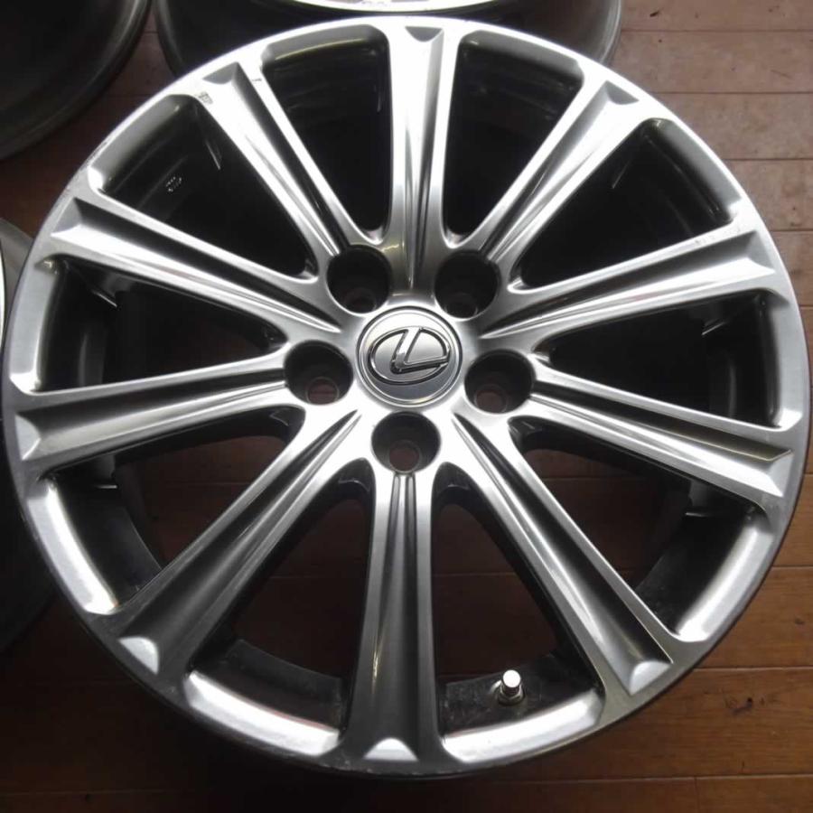 4本SET 会社宛 送料無料 17×7J レクサスNX 純正 アルミ 5穴 PCD 114.3