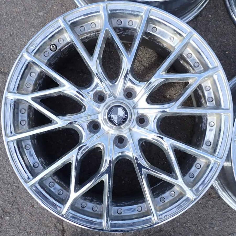アルミ17X7.0 ハイペリオンディッシュ美品 5穴車用 ノア、ヴォクシィ等