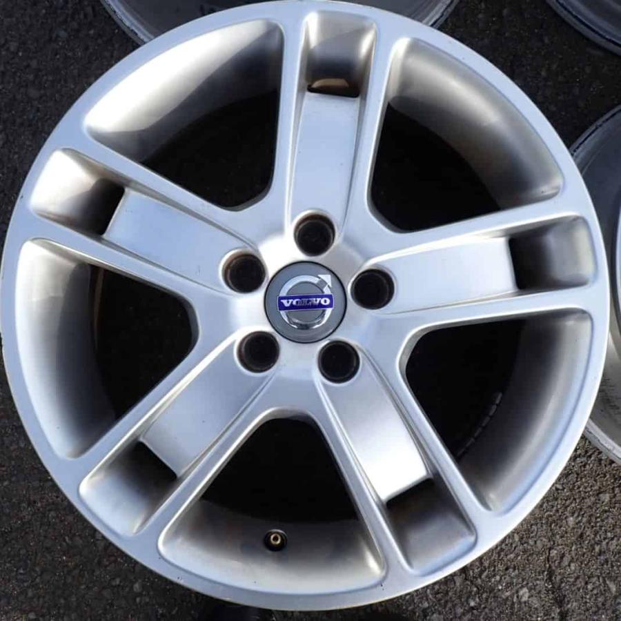 4本SET 会社宛 送料無料 17×7J ボルボ 純正 アルミ ホイール 5穴 PCD