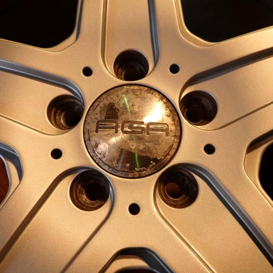 4本 会社宛 送料無料 19×8.5J AGA アルミ 5穴 PCD 112mm +56 ハブ径 