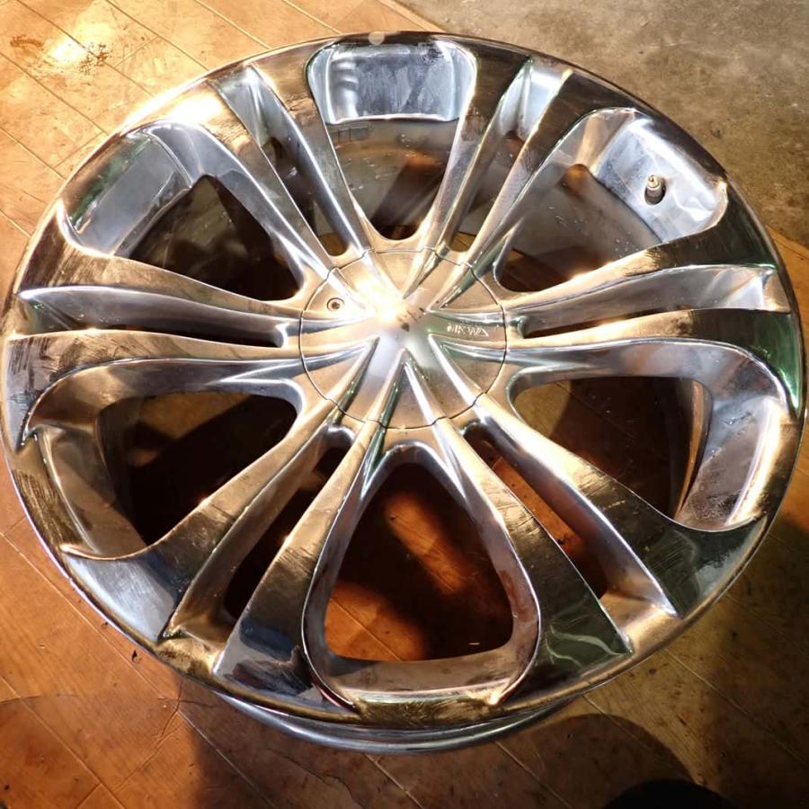 4本 会社宛 送料無料 20×8.5J MKW M12 メッキ アルミ 5穴 PCD 114.3mm 