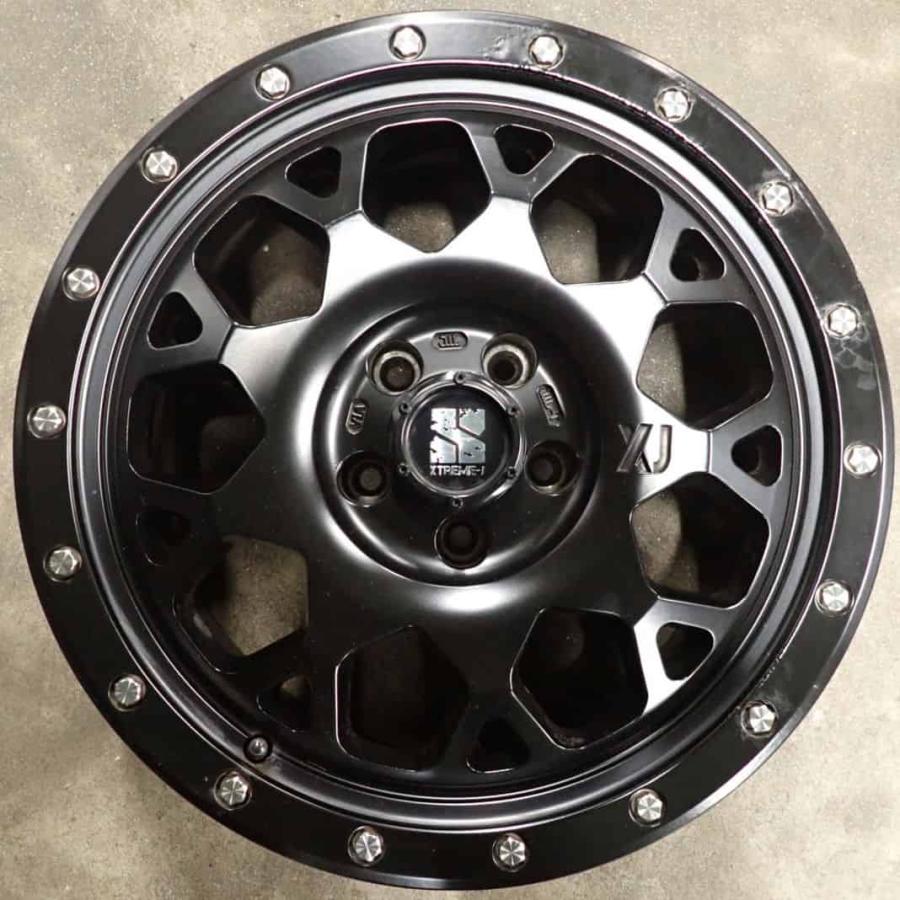 4本SET 会社宛 送料無料 17×7J EXTREME-J XJ04 アルミ 5穴 PCD 110mm +