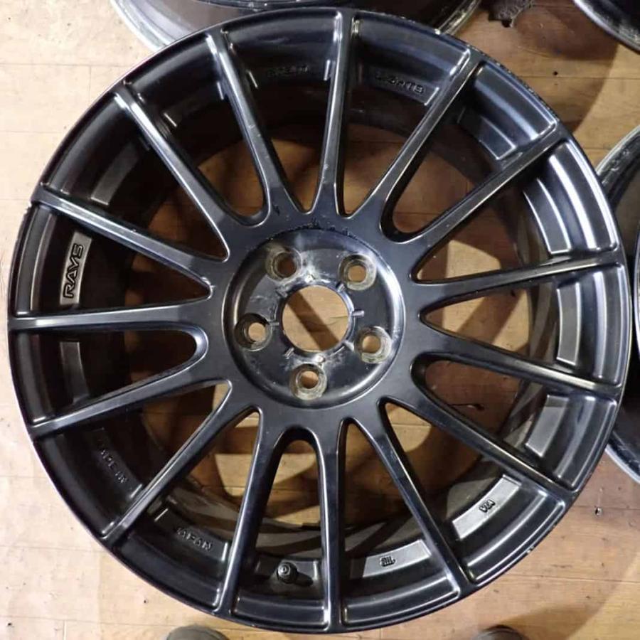 4本 会社宛 送料無料 17×7J RAY GRAM LIGHTS 57XV アルミ 5穴 PCD