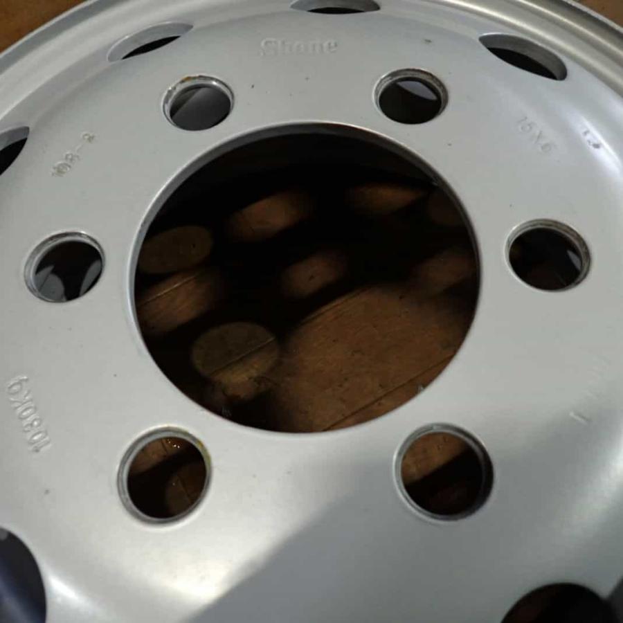 2本SET 会社宛 送料無料 15×6J 6穴 PCD 184.3mm +108 ハブ径133mm