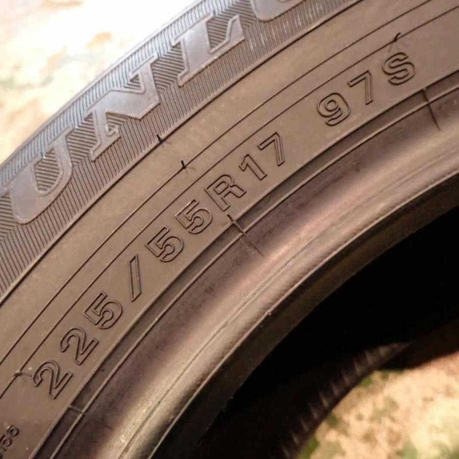 冬新品2021年製 4本SET 会社宛 送料無料 225/55R17 97S ダンロップ 