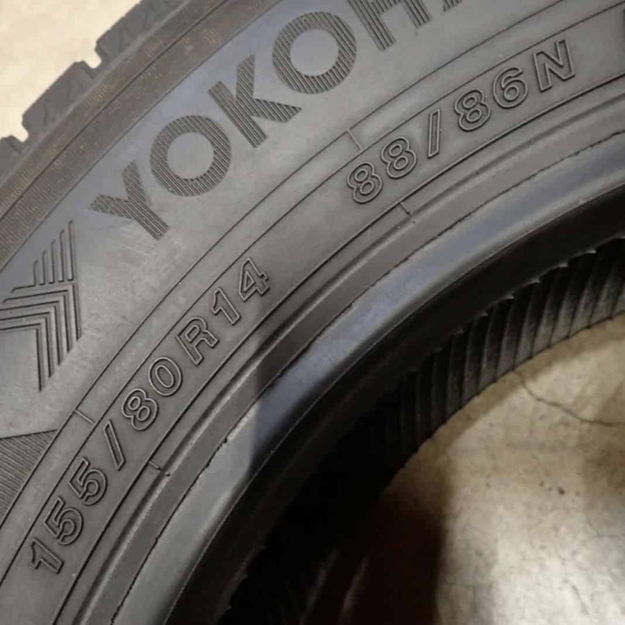 冬 4本SET 会社宛 送料無料 155/80R14 88/86 LT ヨコハマ アイスガード 