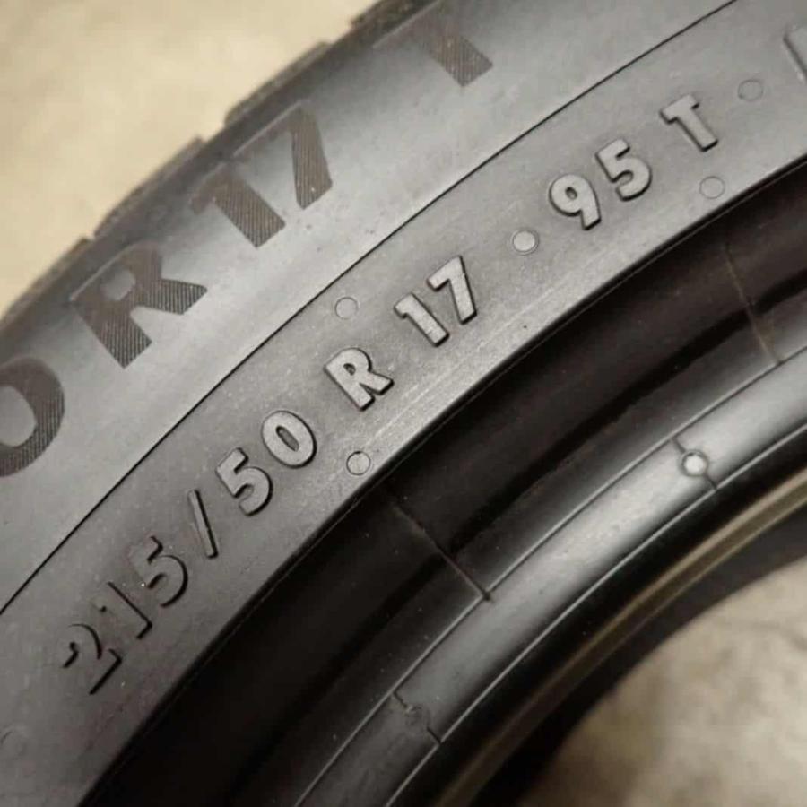 冬4本SET 会社宛 送料無料 215/50R17 95T コンチネンタル North Contact NC 6 2022年製 SAI イプサム ウィッシュ ヴォクシー ノア NO,E9024の画像