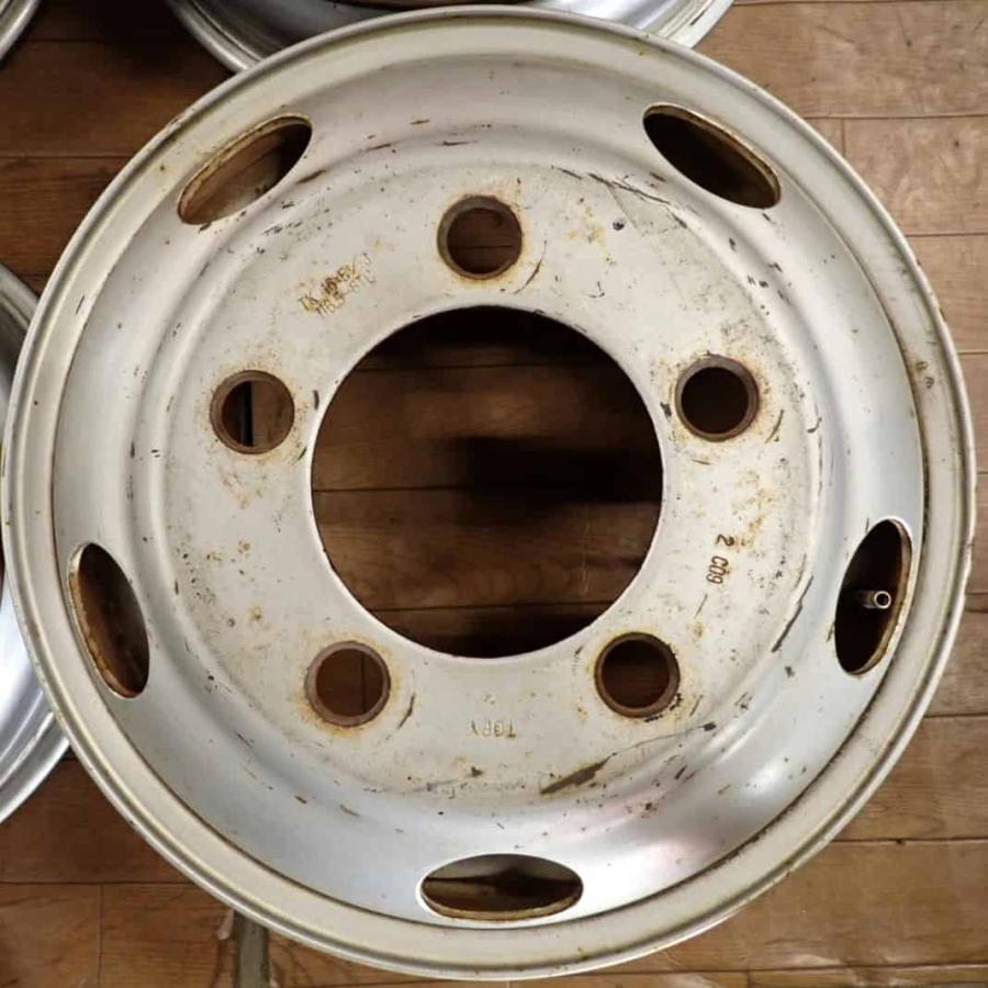 4本SET 会社宛 送料無料 16×5.5J TOPY スチール 5穴 PCD 203.2mm +116.5 ハブ径146mm エルフ ...