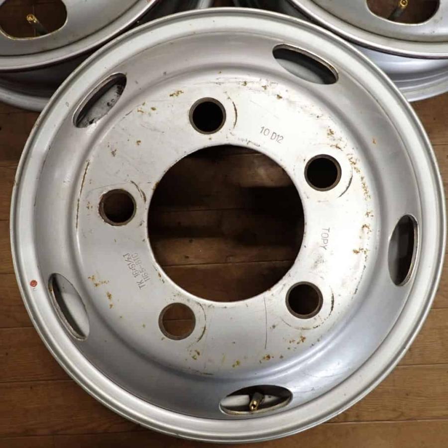 6本 会社宛 送料無料 16×5.5J TOPY スチール 鉄 5穴 PCD 203.2mm +116.5 ハブ径146mm エルフ アトラス ...
