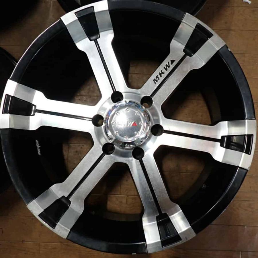 4本 会社宛 送料無料 20×8.5J MKW MK-36 アルミ ホイール 6穴 PCD