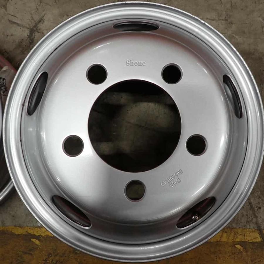 展示品 現品限り 2本価格 会社宛 送料無料 16×5.5 SHONE トラック スチール ホイール 鉄 5穴 PCD 203.2 +116. ...