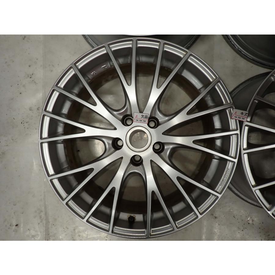4本SET 会社宛 送料無料 18×8J MAK シルバー アルミ ホイール 5穴 PCD