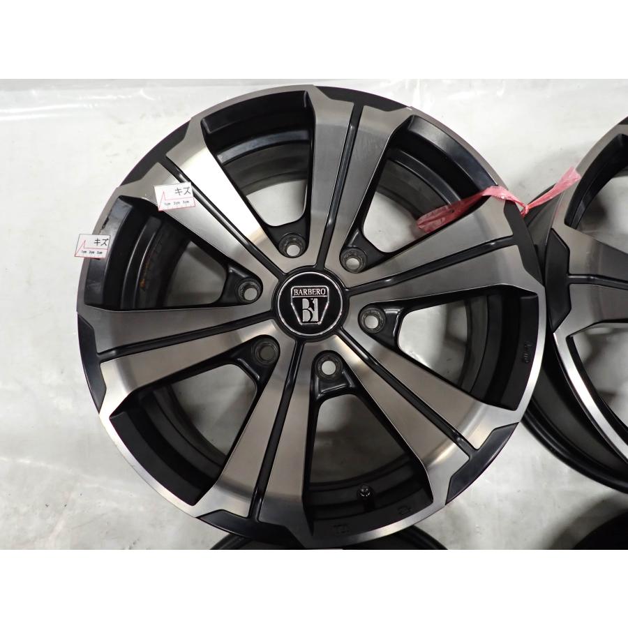 4本SET 会社宛送料無料 17×6.5J クリムソン BARBERO アーバングランデ アルミ 6穴 PCD 139.7mm +38 ハブ径106mm ハイエース 特価 NO,F3546の画像